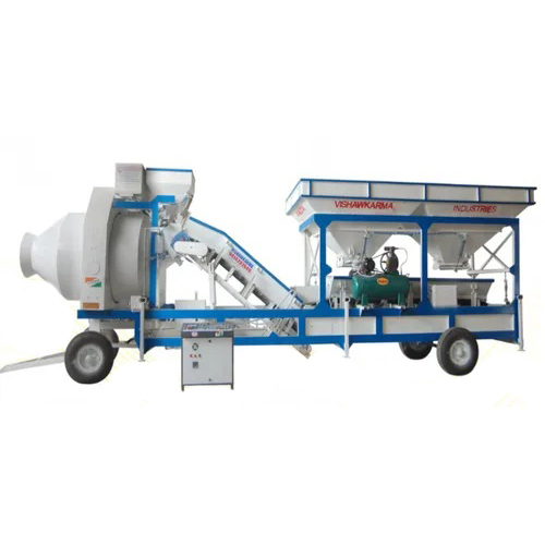 Mobile Twin Shaft Concrete Batching Plant - Feature: Good Quality