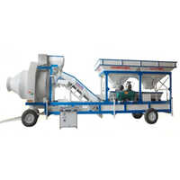 Mobile Twin Shaft Concrete Batching Plant - Feature: Good Quality