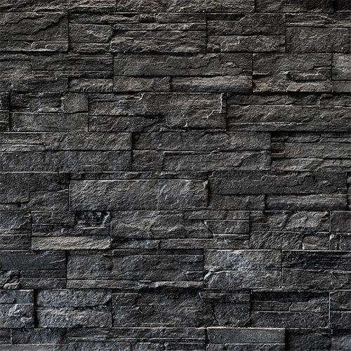 Black Sandstone Wall Tile - Shape: Rectangular