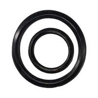 Rubber Bucket Seal - Rubber, Small (3 Inch) & Big (6 Inch), Black Color | High-standard, Flexible Round Seal For Industrial Use