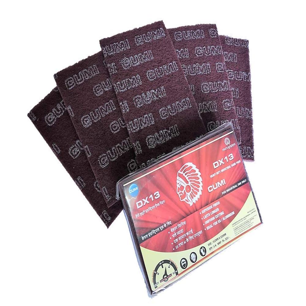 Cumi Tex Dx 13 Grit 152X229Mm Non-Woven Industrial Abrasive Hand Pads - Car Polishers Size: Different Available