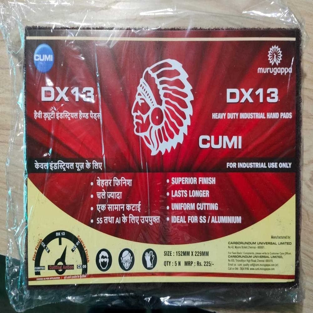 Cumi Tex DX 13 Grit 152x229mm Non-Woven Industrial Abrasive Hand Pads