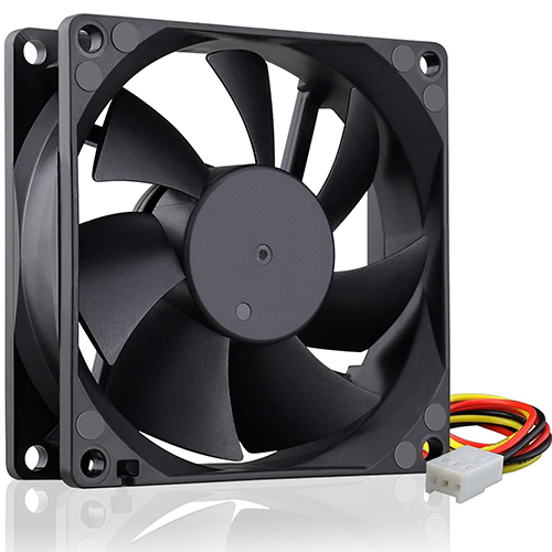 12V Cooling Fan - Color: Black