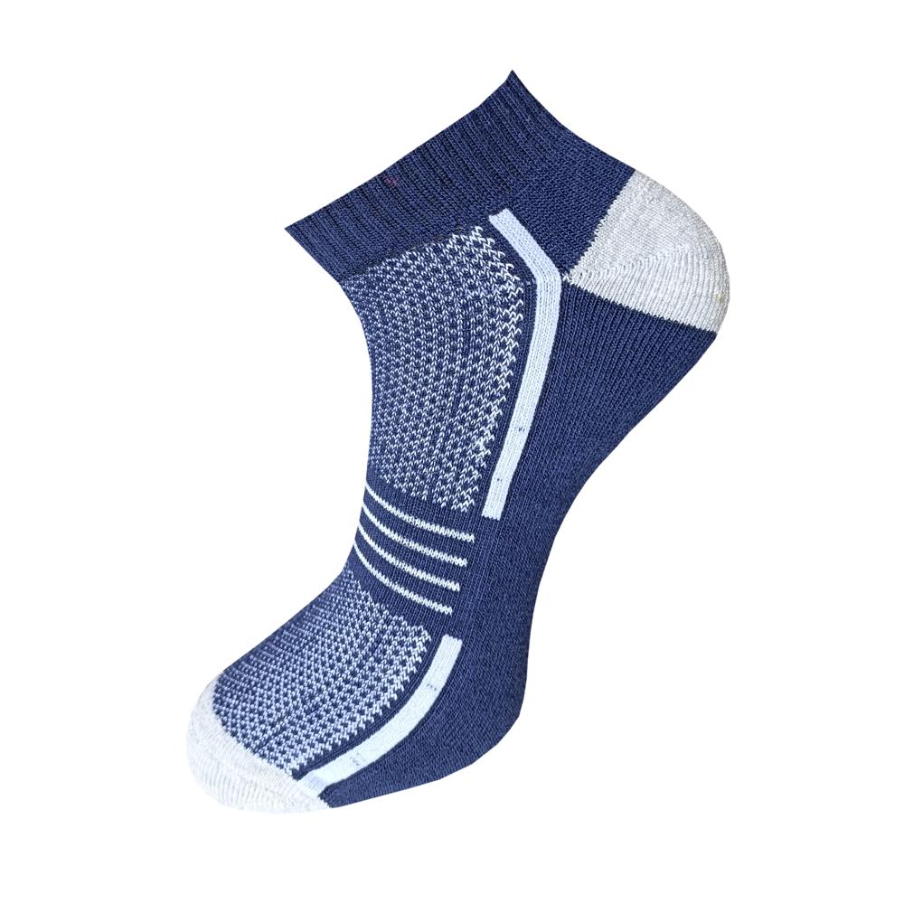 Ankle Compression Socks - High Elasticity Cotton Blend, Black Color | Breathable, Moisture-wicking, Anti-slip Design For Ultimate Support