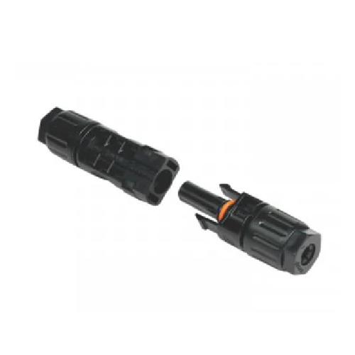 Pv Solar Straight Connector - Color: Black