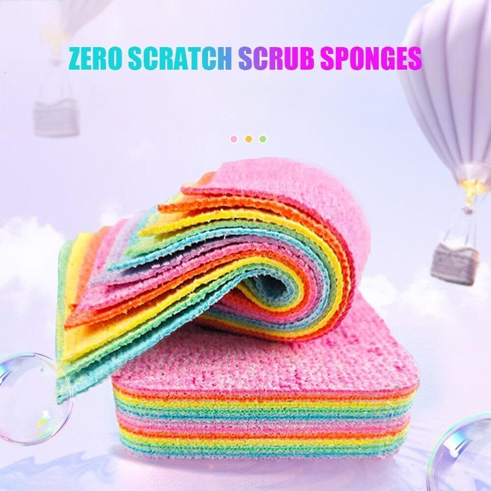 Kitchen Cleaning Sponge - High-quality Sponge Material | Multi-color Design For Dishwashing, Car Washing & Versatile Home Cleaning Tasks