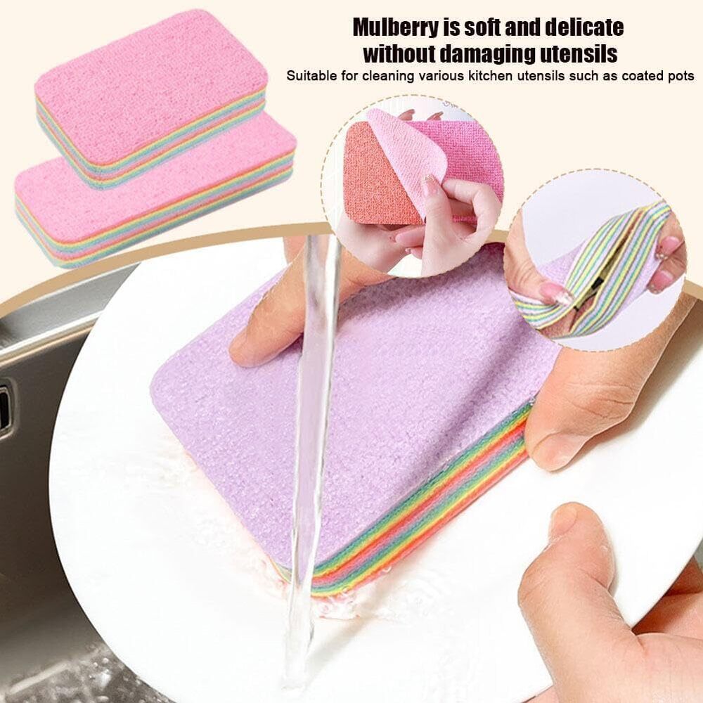 Kitchen Cleaning Sponge - High-quality Sponge Material | Multi-color Design For Dishwashing, Car Washing & Versatile Home Cleaning Tasks