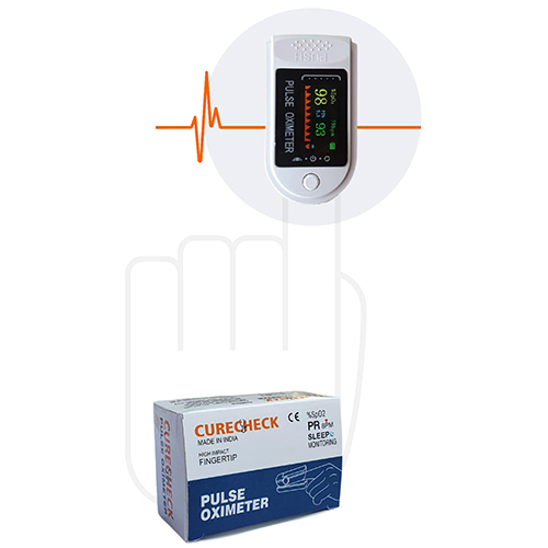 Curecheck Fingertip Pulse Oximeter - Material: Plastic