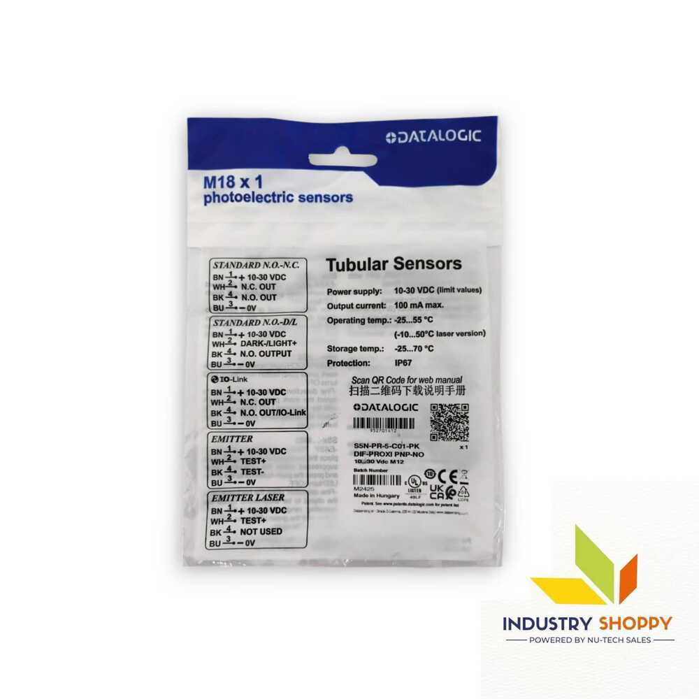 Datalogic S5n-pr-5-c01-pk Photoelectric Sensor - Accuracy: 100 %