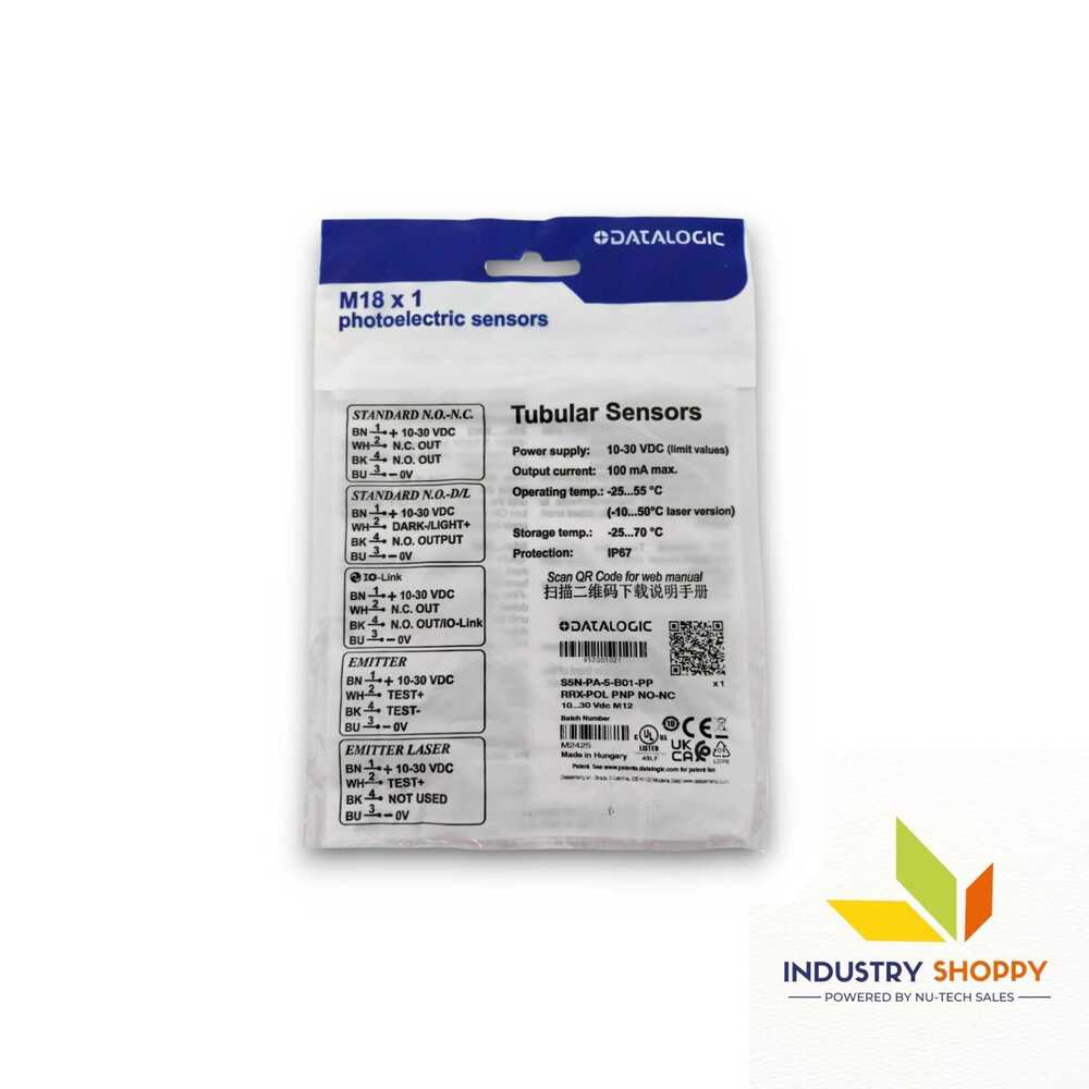 Datalogic S5n-pa-5-b01-pp Photoelectric Sensor - Accuracy: 100 %