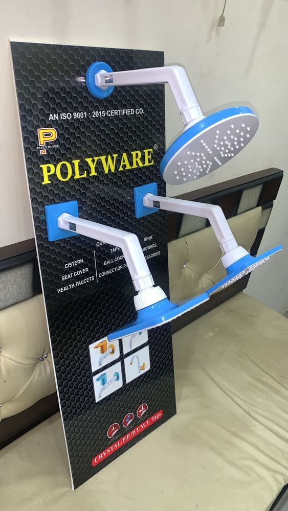 Bathroom Shower - Color: White And Blue