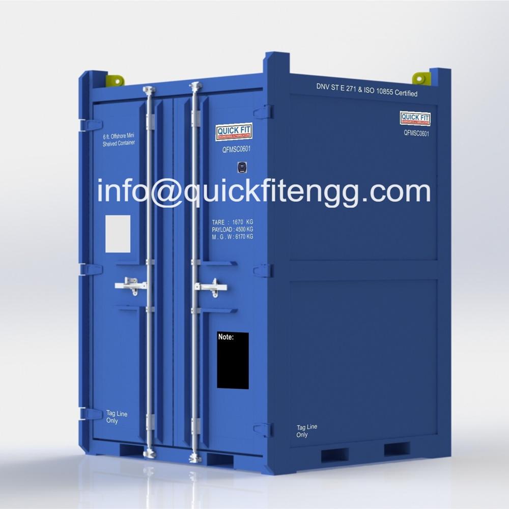 6 ft Offshore Mini Shelved Container