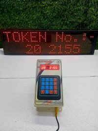 6 Digit Token Display System - Body Material: Plastic