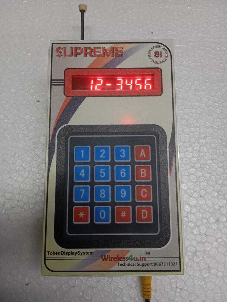 6 Digit Token Display System - Size: Standard