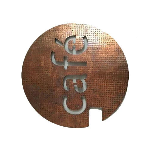 Copper Sign Board Laser Cutting Service