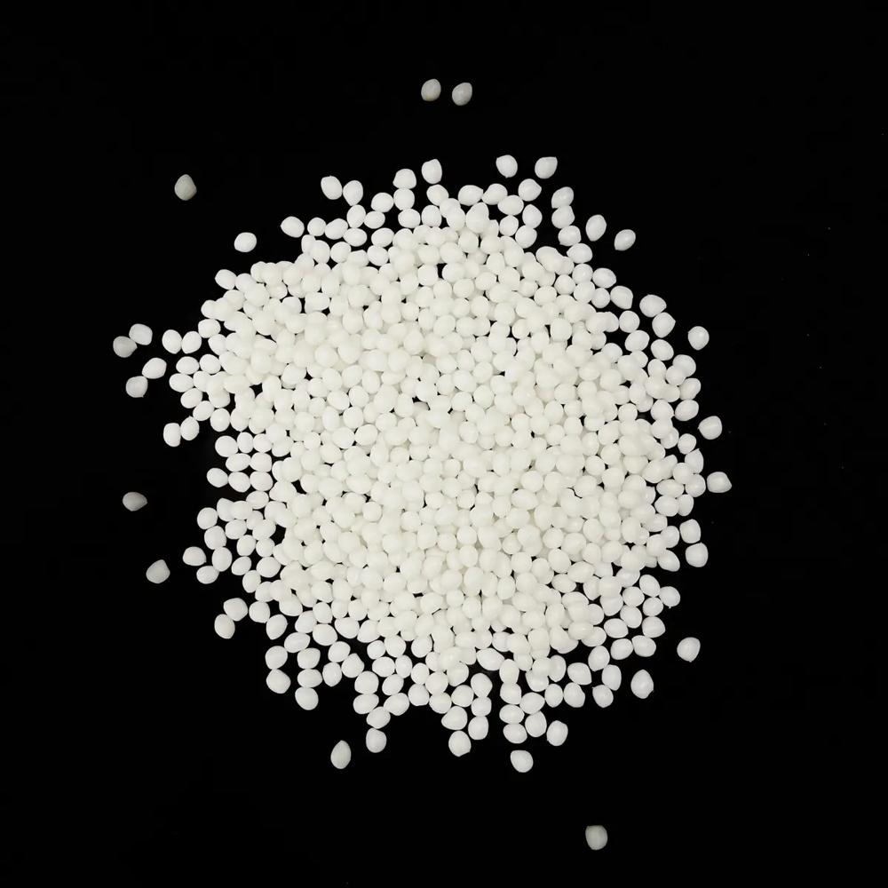 White Tpe Granules - Hardness: Yes