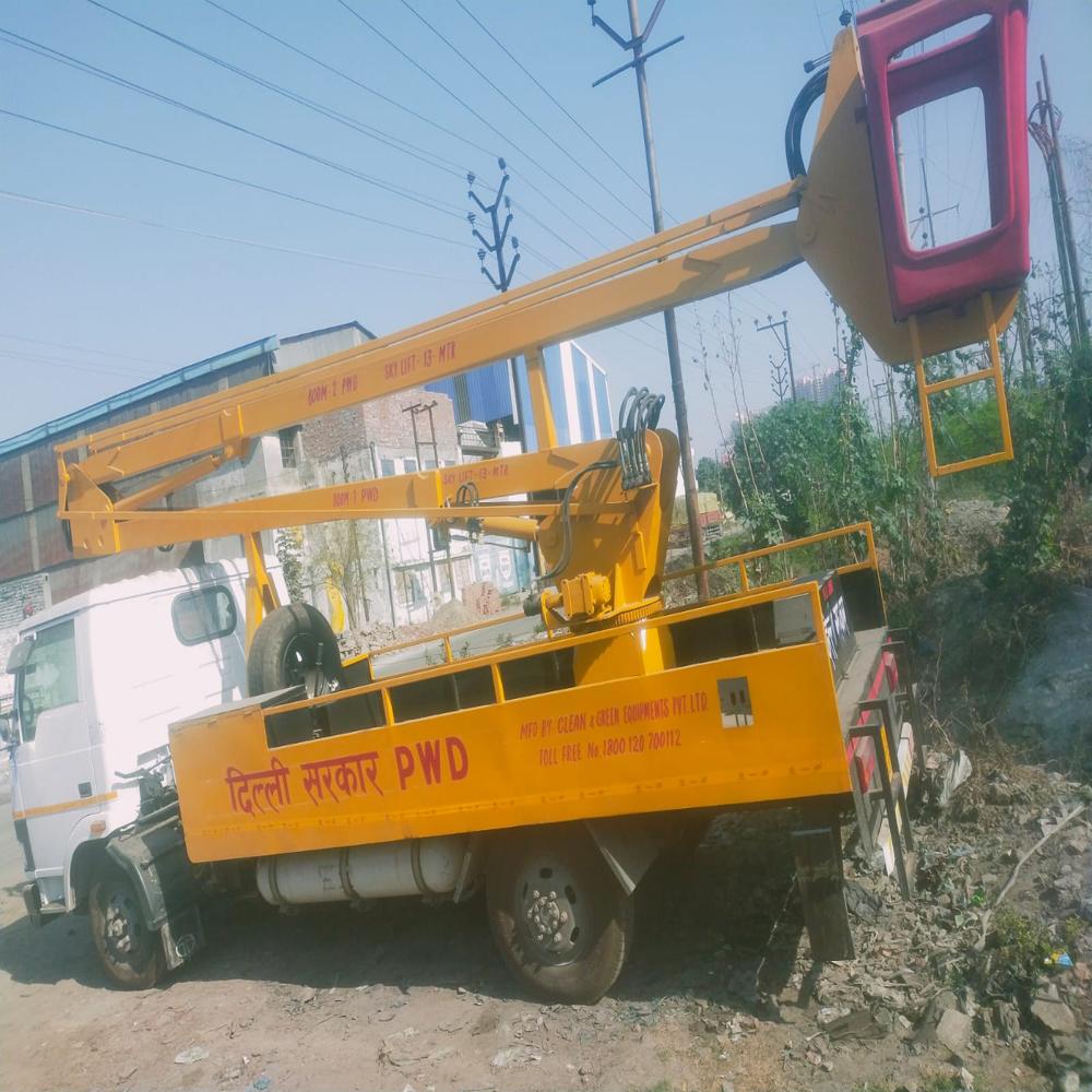 13 Mtr Working Height Sky Lift Mounted on TATA 712