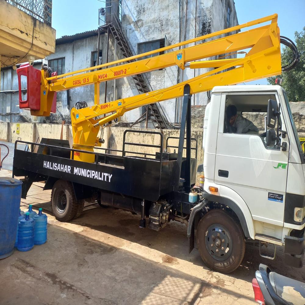 13 Mtr Working Height Sky Lift Mounted on TATA 712