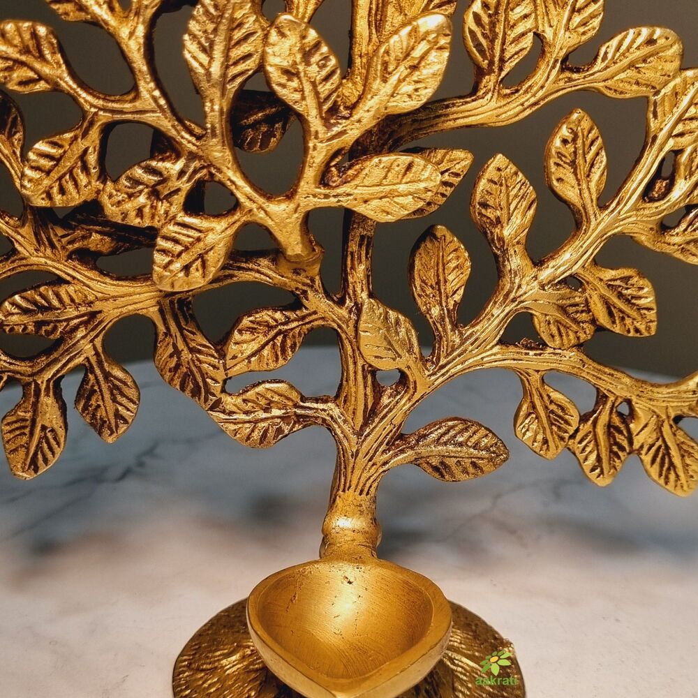 Brass Tree With Lamp For Home Decoration |Gift Items| |Table Decoration| By Aakrati