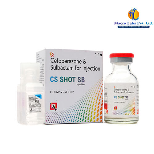 CEFOPERAZONE 1000 MG + SULBACTUM  SODIUM 500 MG
