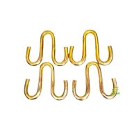 Elegant Brass Swing Chain Hooks For A Regal Touch | Handcrafted Brass Swing Chain Hooks For Classic Interiors ( Yellow, 5 Inch)(one Set =4 Hook) - Color: Yellow