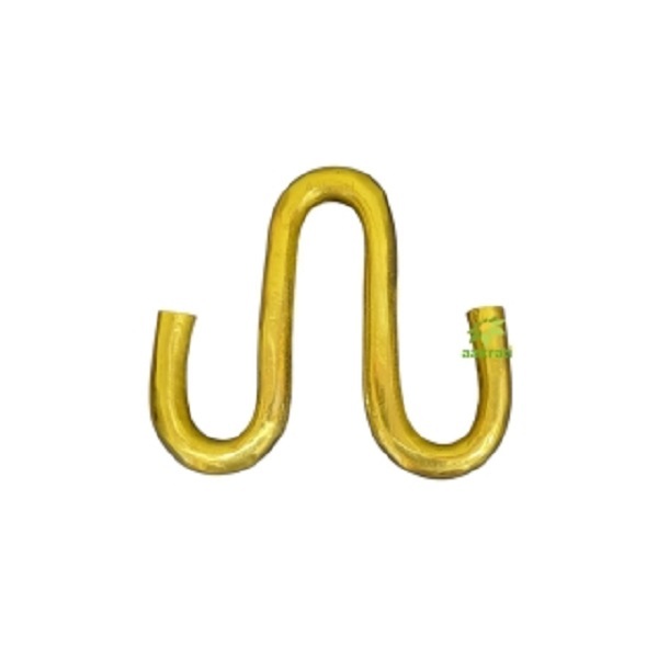 Elegant Brass Swing Chain Hooks for a Regal Touch | Handcrafted Brass Swing Chain Hooks for Classic Interiors ( Yellow, 5 inch)(one set =4 hook)