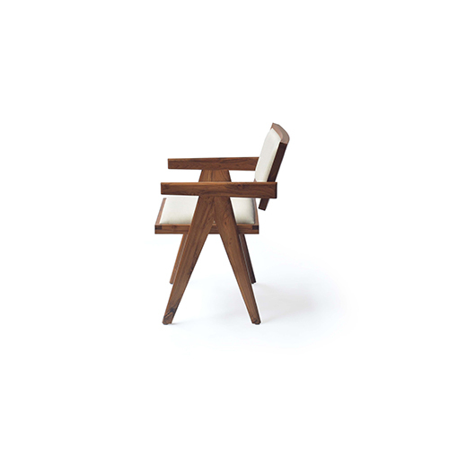 Chandigarh Solid Wood Dining Chair with Cushioned Upholstry