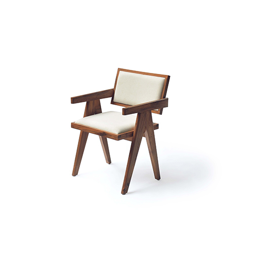Chandigarh Solid Wood Dining Chair with Cushioned Upholstry