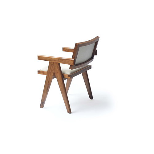 Chandigarh Solid Wood Dining Chair with Cushioned Upholstry