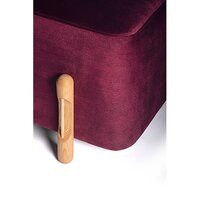Hem Upholstry Cushioned Pouffee Bench Seating
