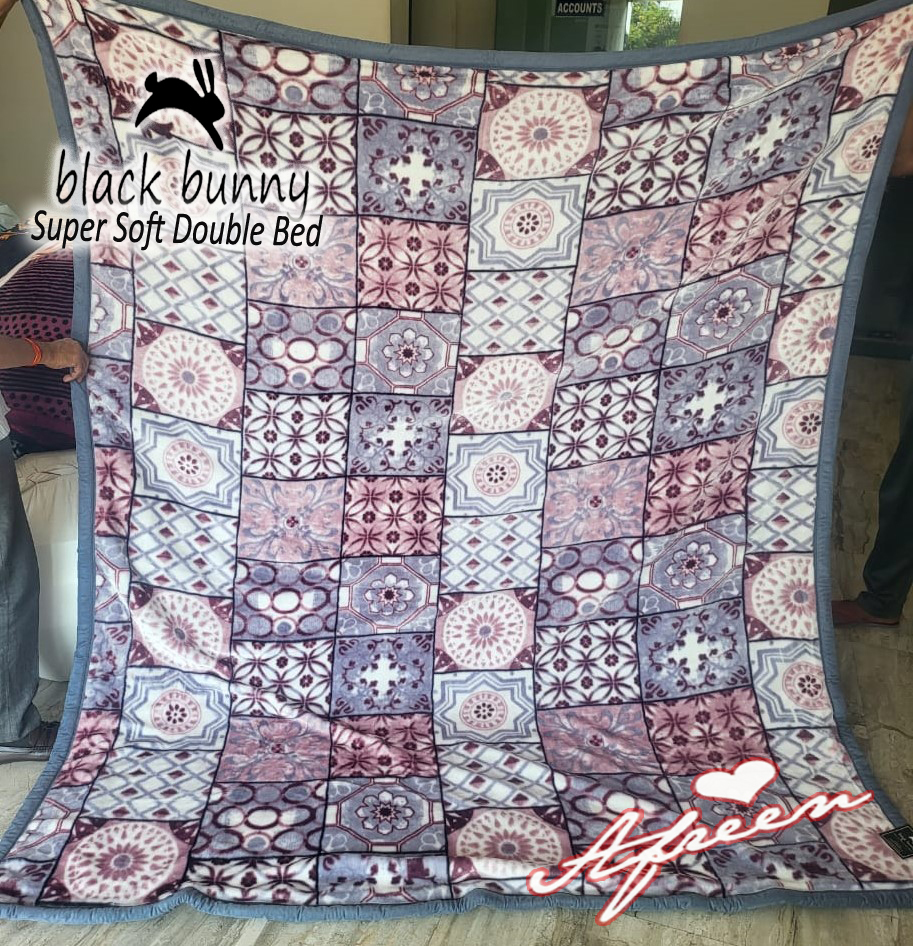 Super Soft Mink Blankets - 80x60 Inch, Brown 100% Polyester With Printed Pattern | Luxuriously Comfortable For Adults, Weighing 4200 Grams