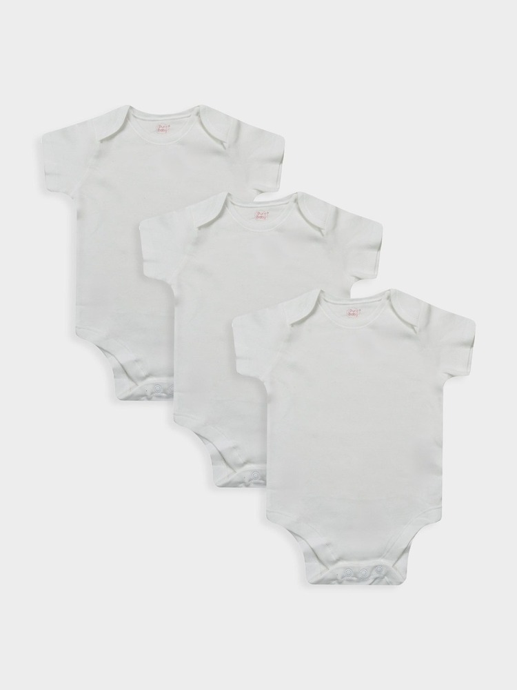 Baby White 3 Pack Bodysuit