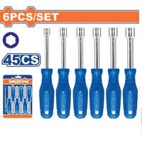 Wss24t6 6 Pcs Nut Screwdriver Set - Color: Blue