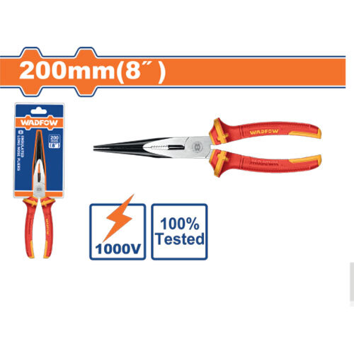 Wpl2938 Insulated Long Nose Pliers - Color: Red