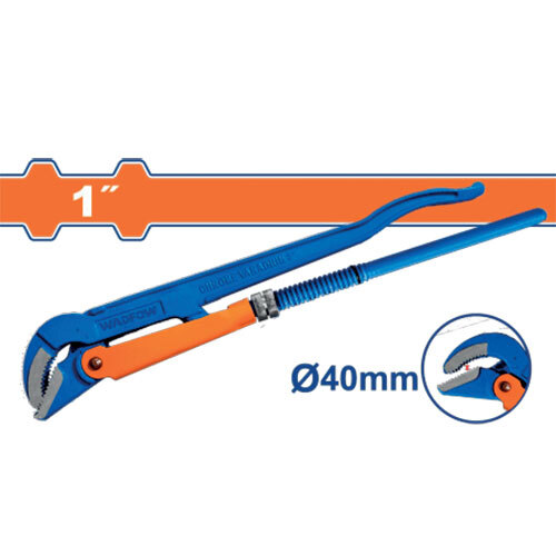 Wpw3101 45 Heavy Duty Swedish Pipe Wrench - Color: Blue