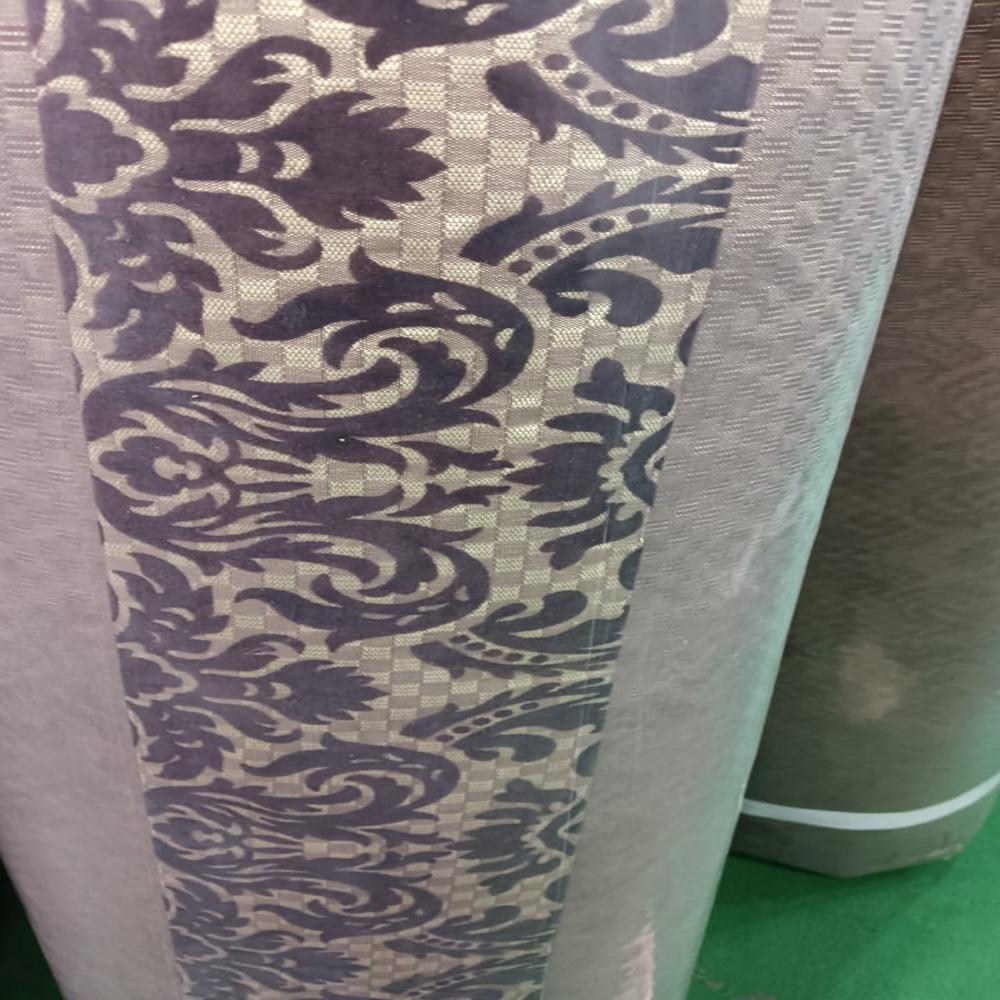 Flocking Fabric - Color: Golden & Mehroon