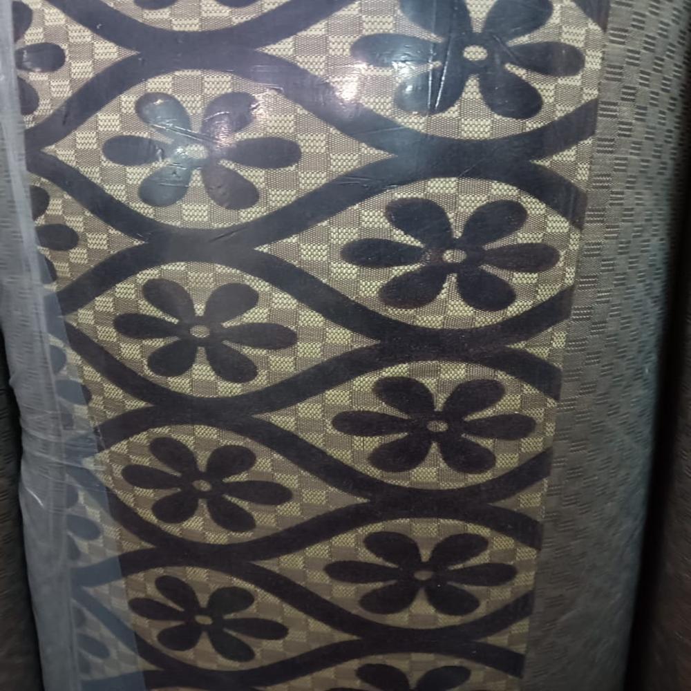 Flocking Fabric - Color: Golden & Mehroon