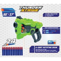Thunder Strike Toy Gun with 6 Dart Rotating Drum - Available in 10 Colors (2915)