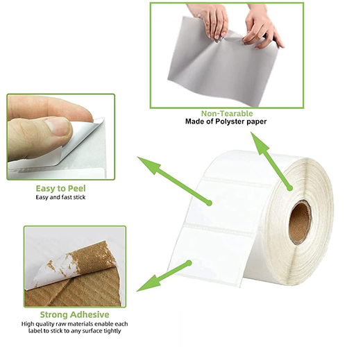 Hermal Polyster Label - Attributes: Clear Print