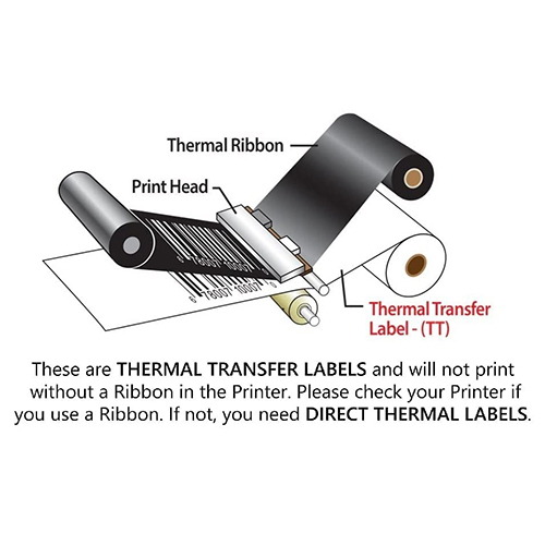 Hermal Polyster Label - Attributes: Clear Print