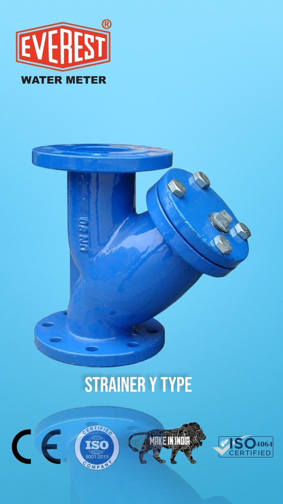 Everest Y Type Strainer - Stainless Steel, Sizes 2-40 Inch | Corrosion Resistant, Protects Water Meter From Foreign Particles