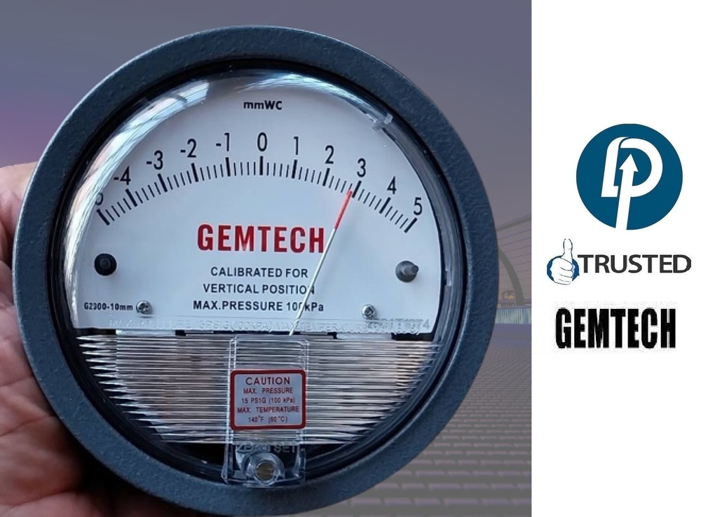 Online Dealers GEMTECH Differential Pressure Gauge - D.P.ENGINEERS