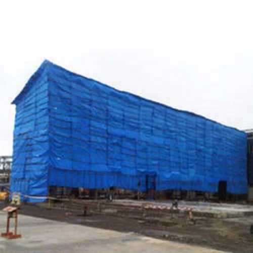 Waterproof Construction Hdpe Tarpaulin - Color: Blue