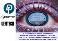 Top Ranking GEMTECH Differential Pressure Gauge india- D.P.ENGINEERS Delhi