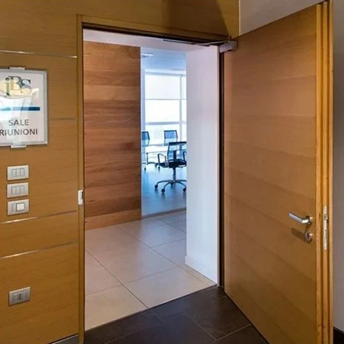 Acoustic Sound Proof Single Door - Color: Brown