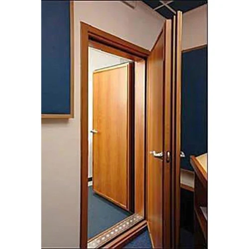 Acoustic Wooden Door - Color: Brown