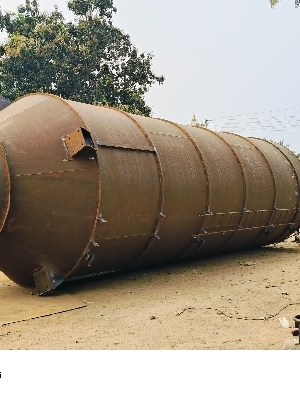 100 Ton Cement Storage Silo - Color: Blue