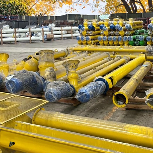 Industrial Screw Conveyor - Color: Yellow