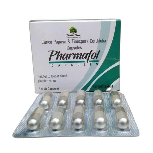 Pharmafol Carica Papaya And Tinospora Cordifolia Capsules