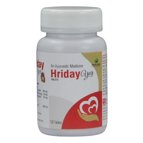 Hriday Yog Tablets For Heart Also Control Lipid Disordor High Blood Pressure - Storage Instructions: Room Temperature